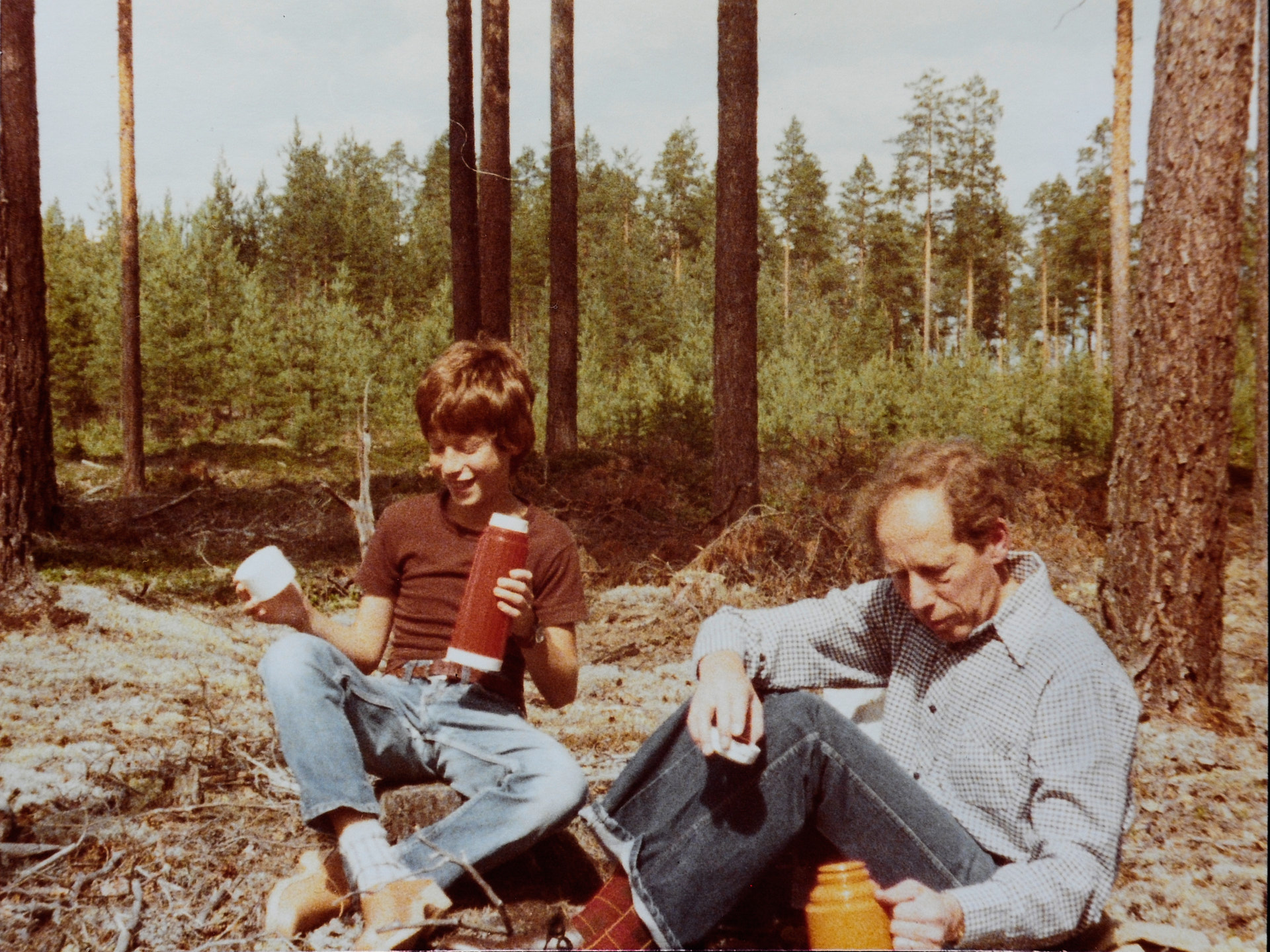 Rast på väg till Bruksvallarna. Juli 1978.