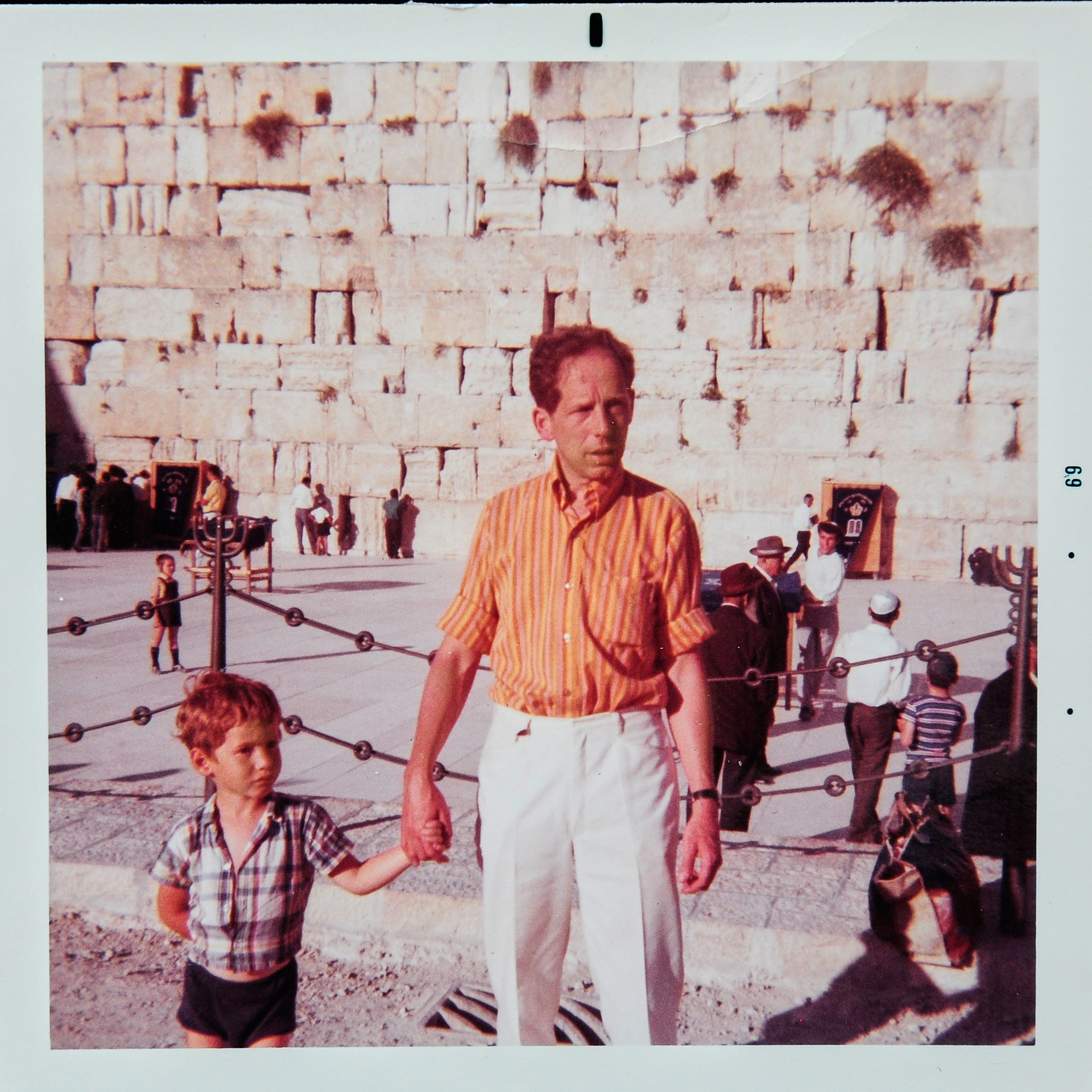 Vid Klagomuren, Jerusalem. Juni 1969.